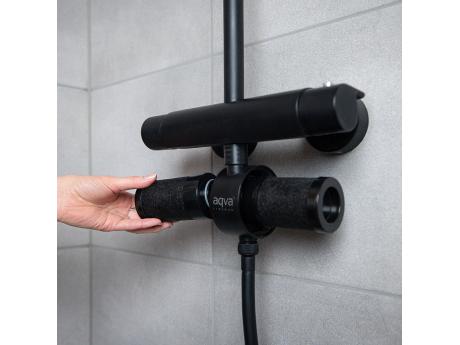 Aqva Fresh Suihkusuodatin Musta