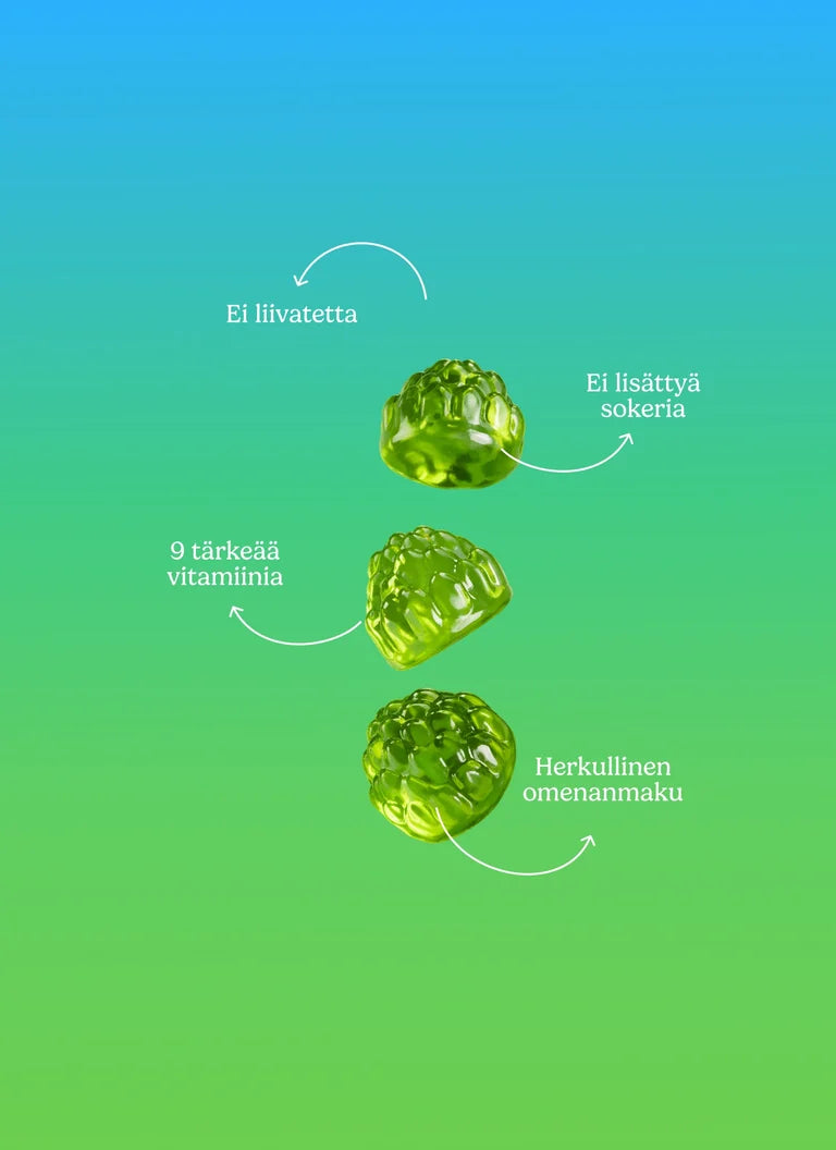 puhdas+ PehmoVita äpplegummies 75 st>xpath