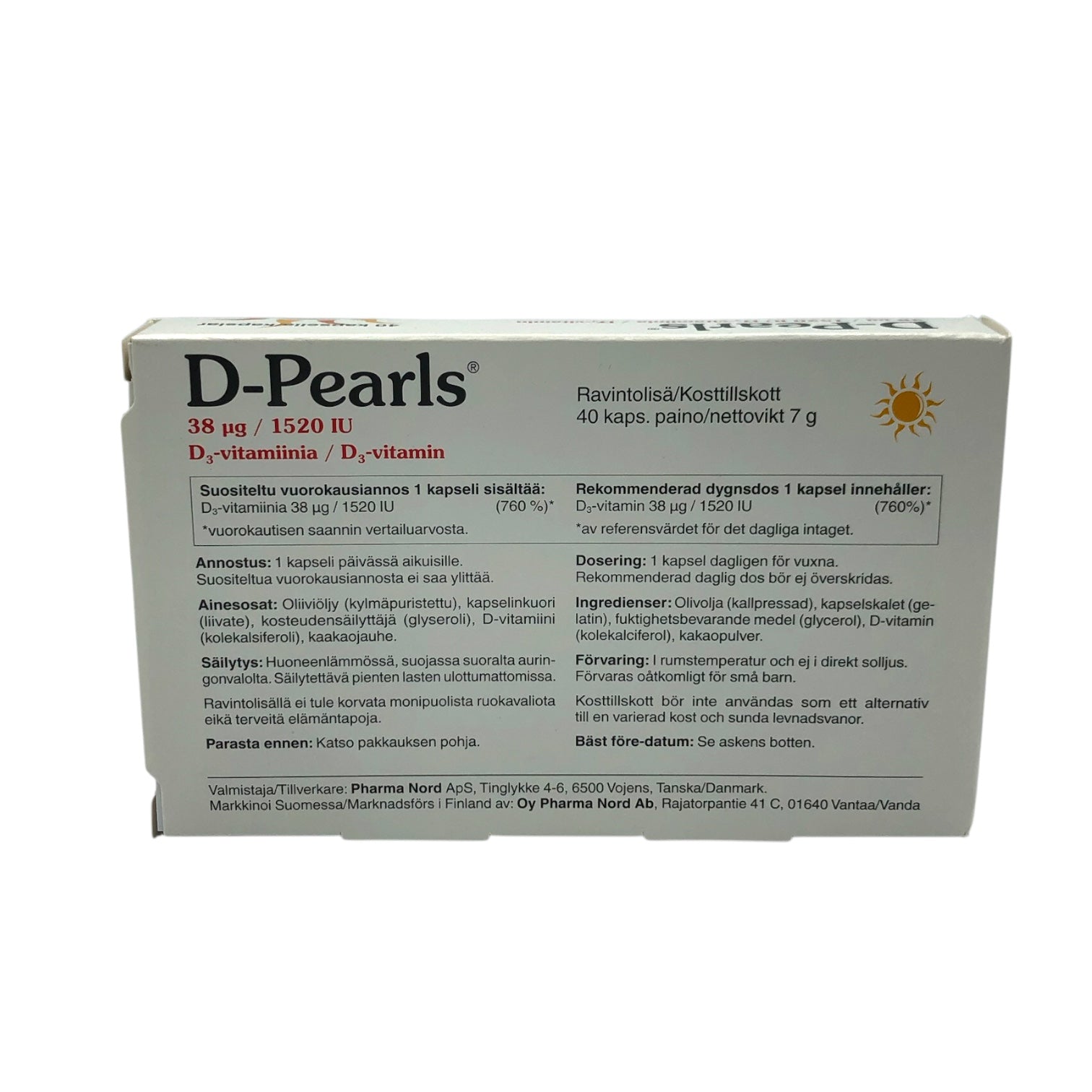 D-Pearls 38 µg 40 kaps.