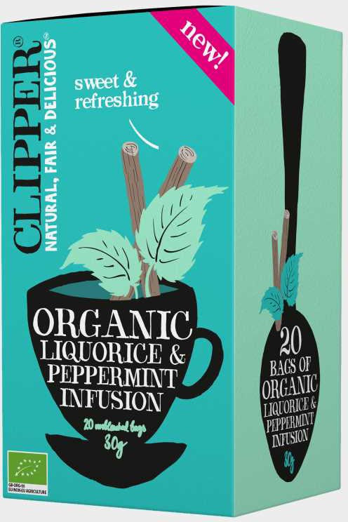 Clipper Lakritsi & Piparminttu tee 20pss