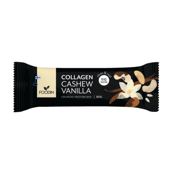 Foodin - Collagen Protein Bar Cashew-vanilla 50g