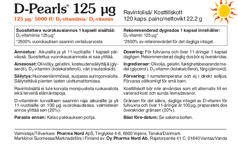 D-Pearls 125uq 120+40 kaps