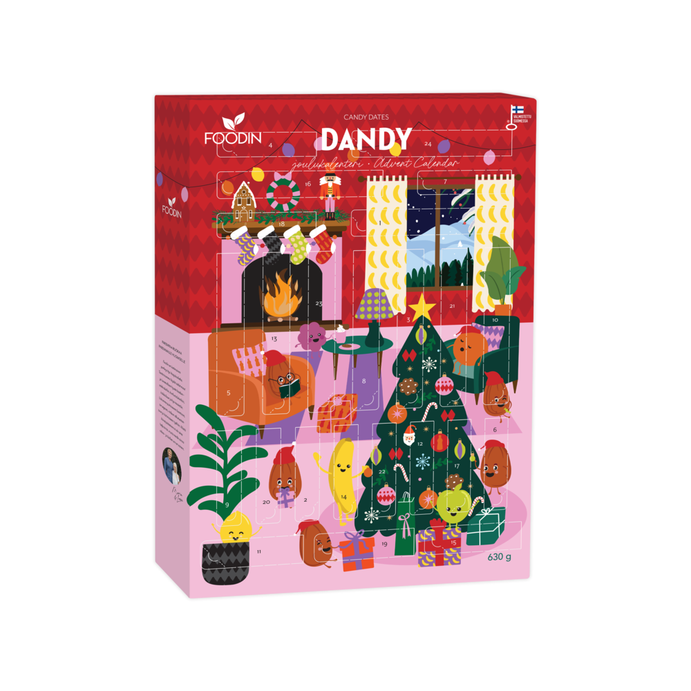 Foodin Dandy karkkitaateli Joulukalenteri 630g