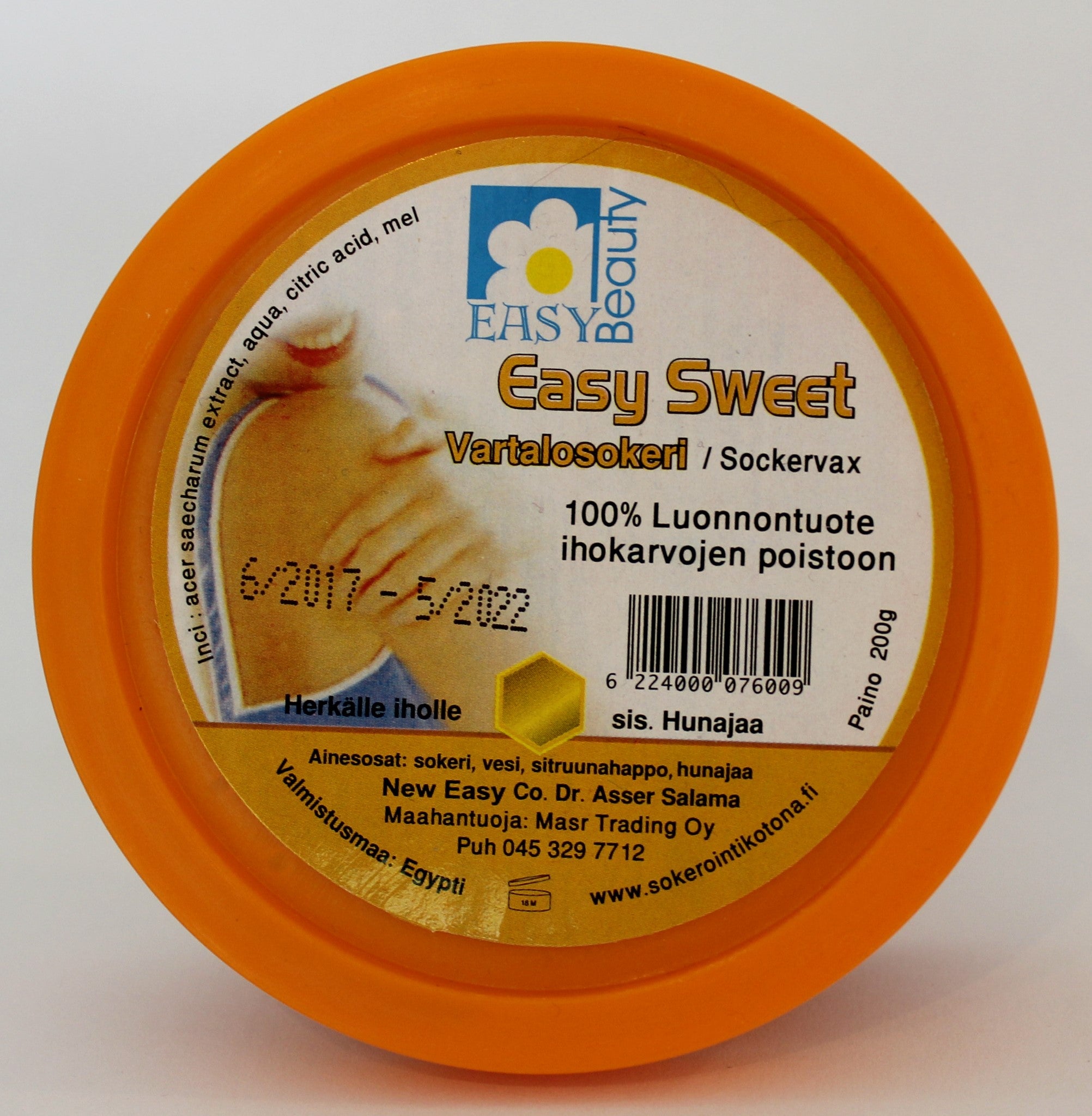 EASY SWEET Vartalosokeri herkälle iholle