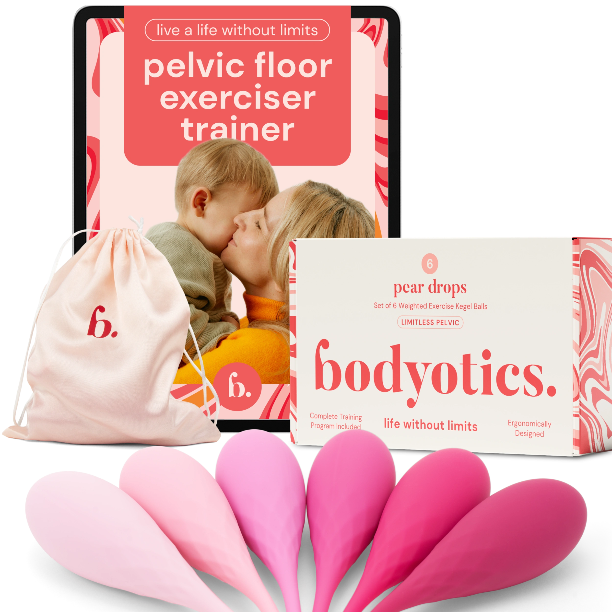 Bodyotics Kegel painopallot, 6kpl