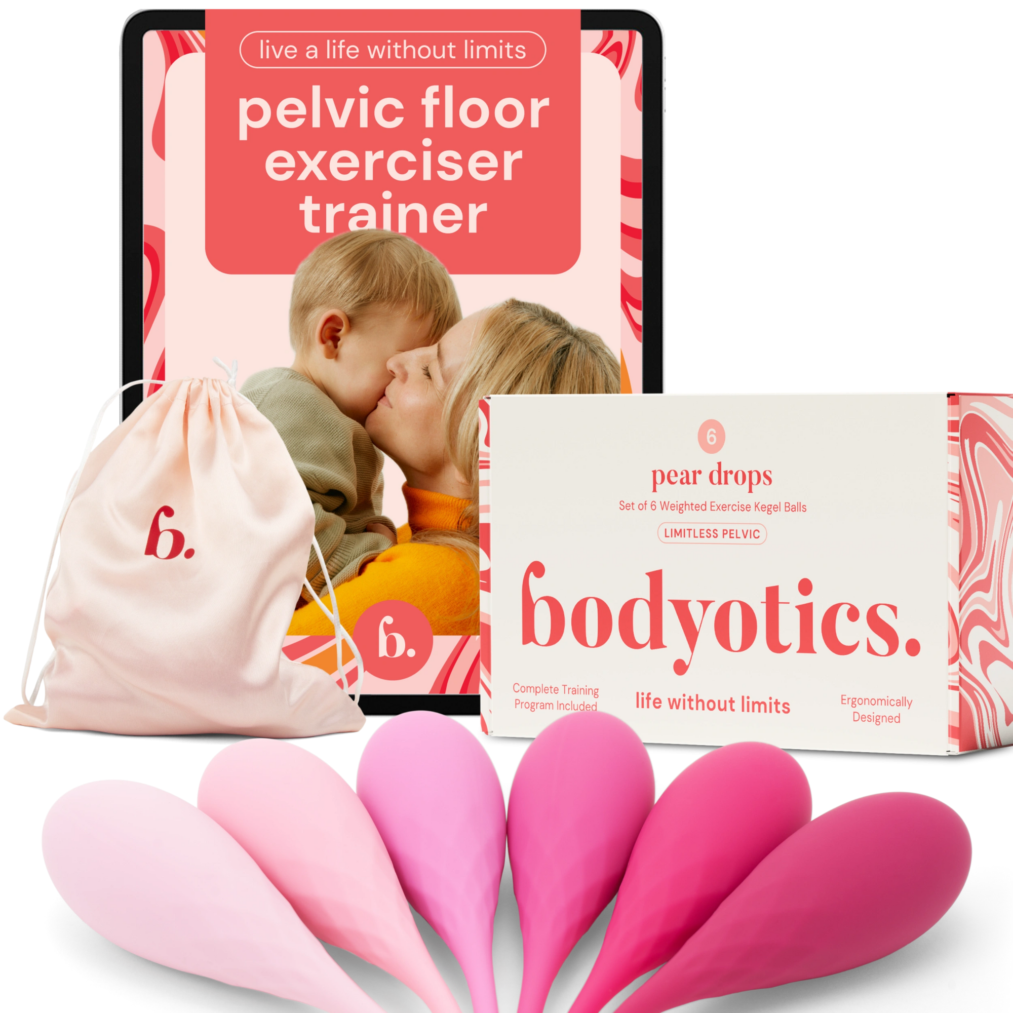 Bodyotics Kegel painopallot, 6kpl