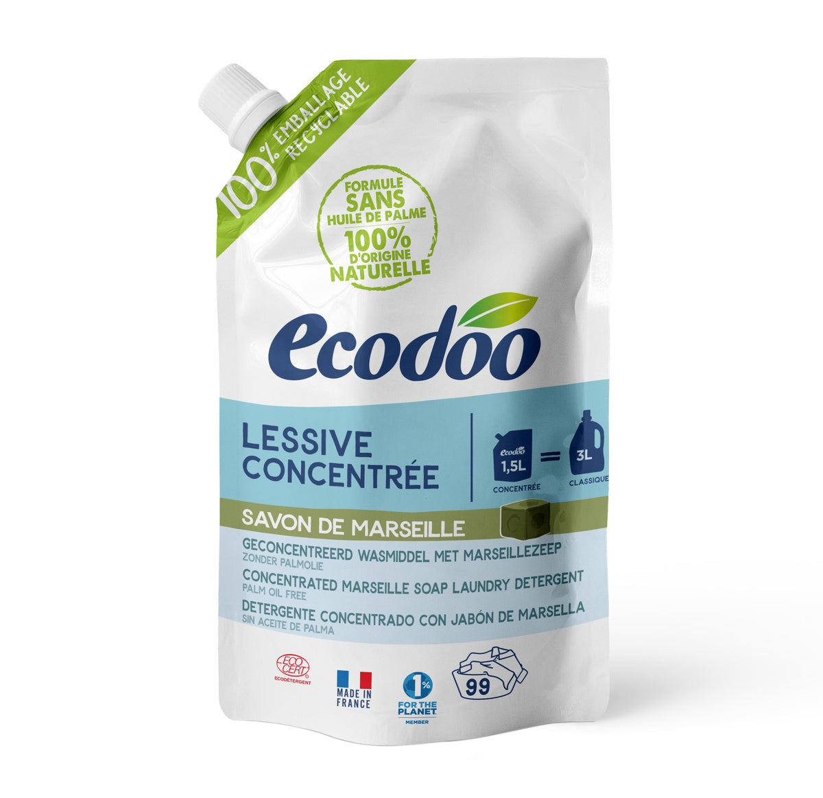 Ecodoo Pyykinpesuaine Marseille,1500ml