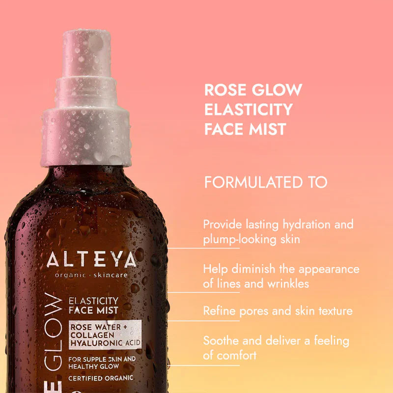 Kasvosuihke Glow - Ruusuvesi + Kollageenipeptidi 120ml