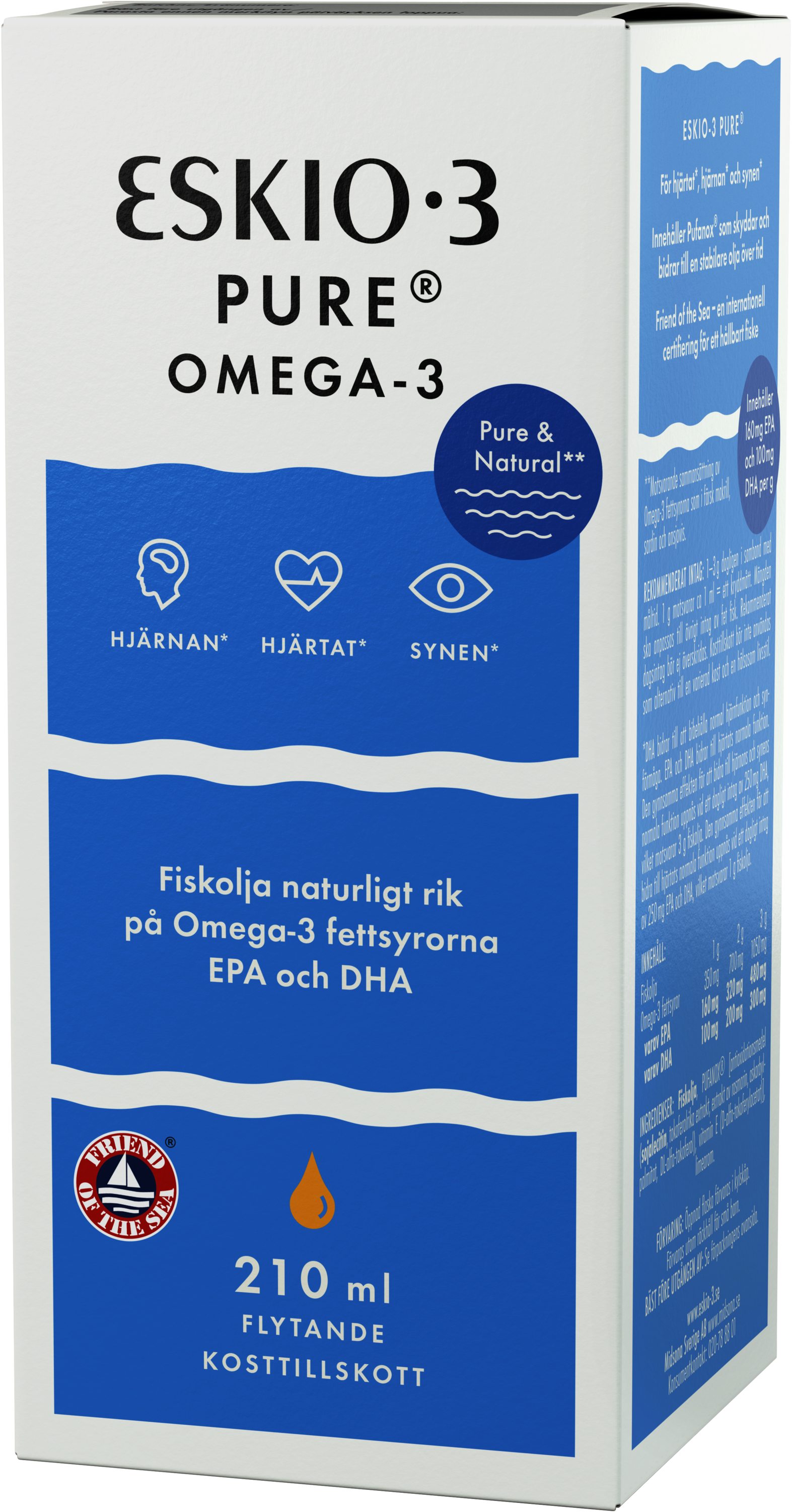 Eskio-3 Pure Kalaöljy, 210 ml