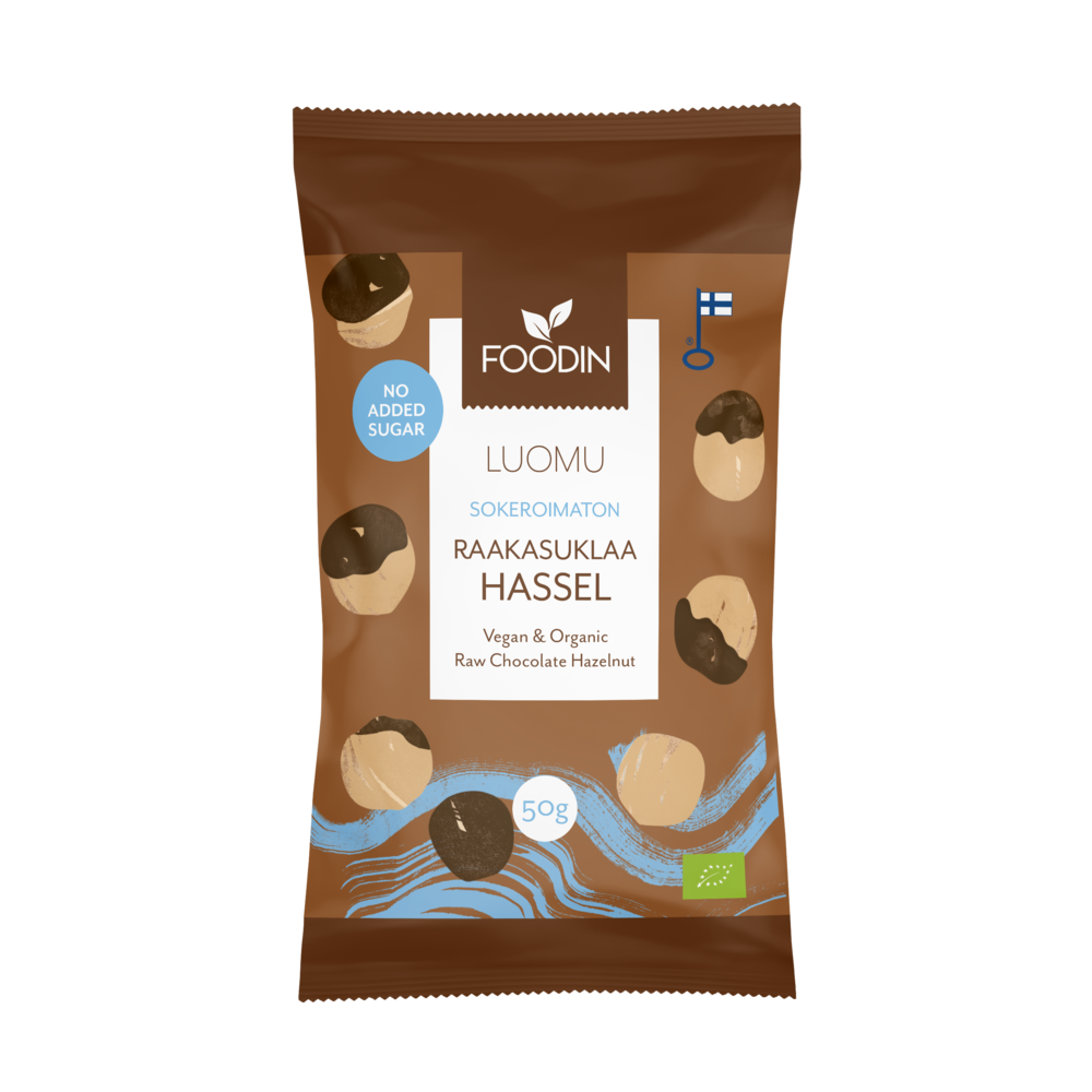 Foodin - Raakasuklaahasselpähkinä(L) 50g