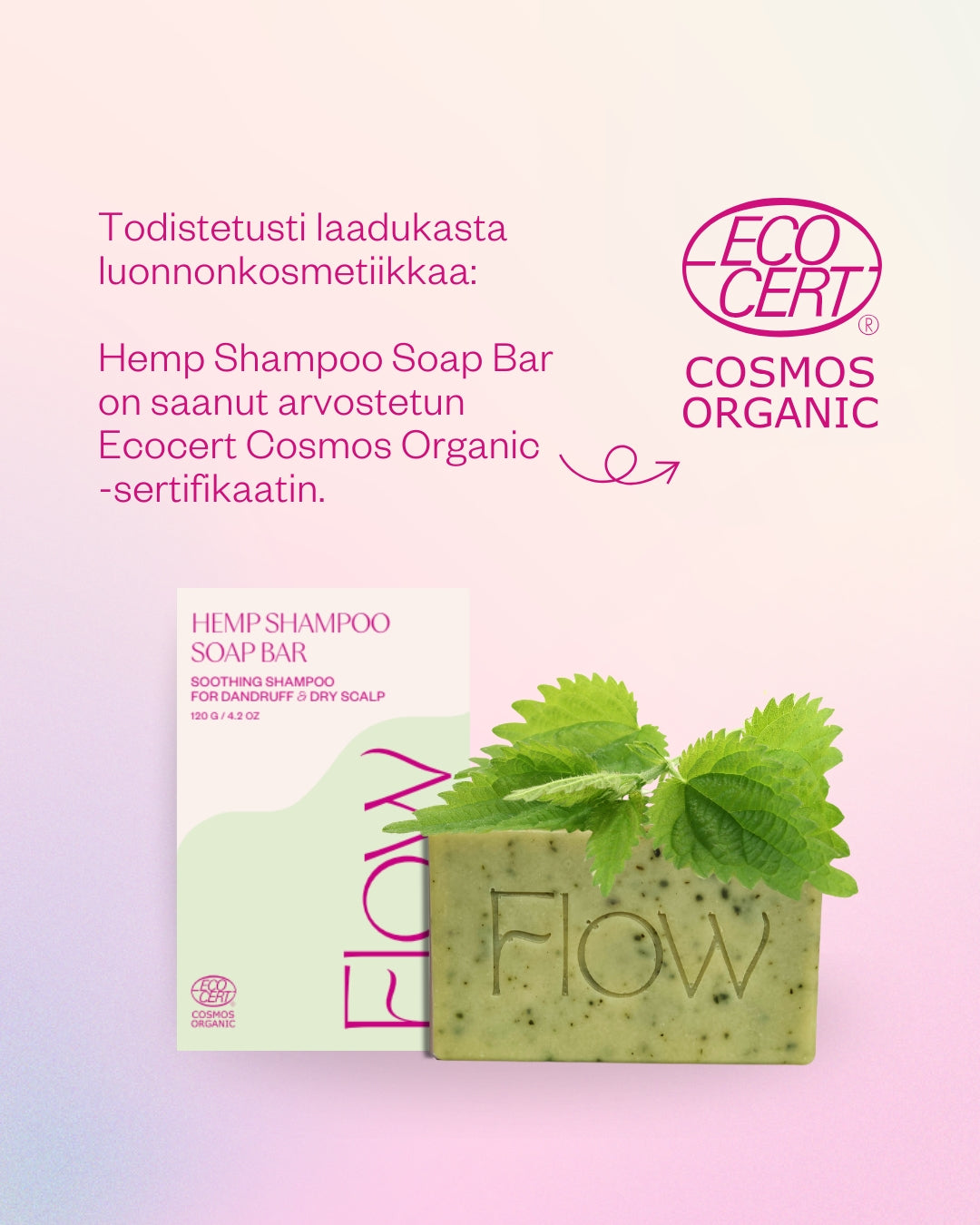 Flow Hemp Shampoo Soap Bar 120g