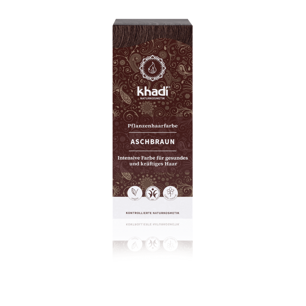 Khadi Hiusväri Ash Brown – Tuhkanruskea 100g