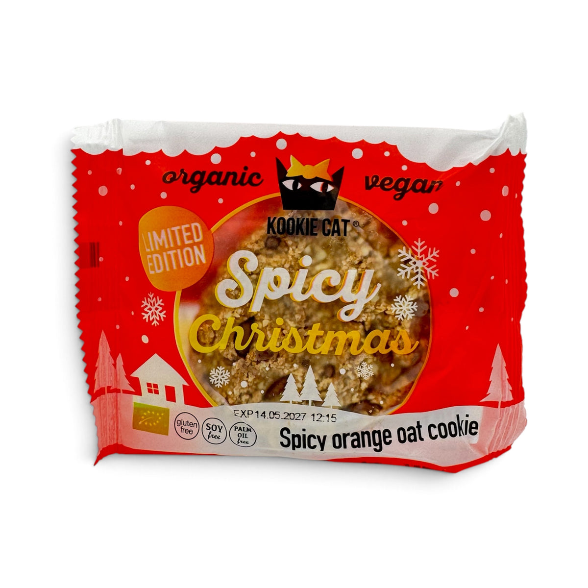 Kookie Cat Cashew-kaurakeksi, spicy christmas 50g