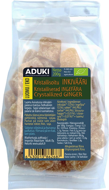 Inkivääripala sokeroitu (L) 200g