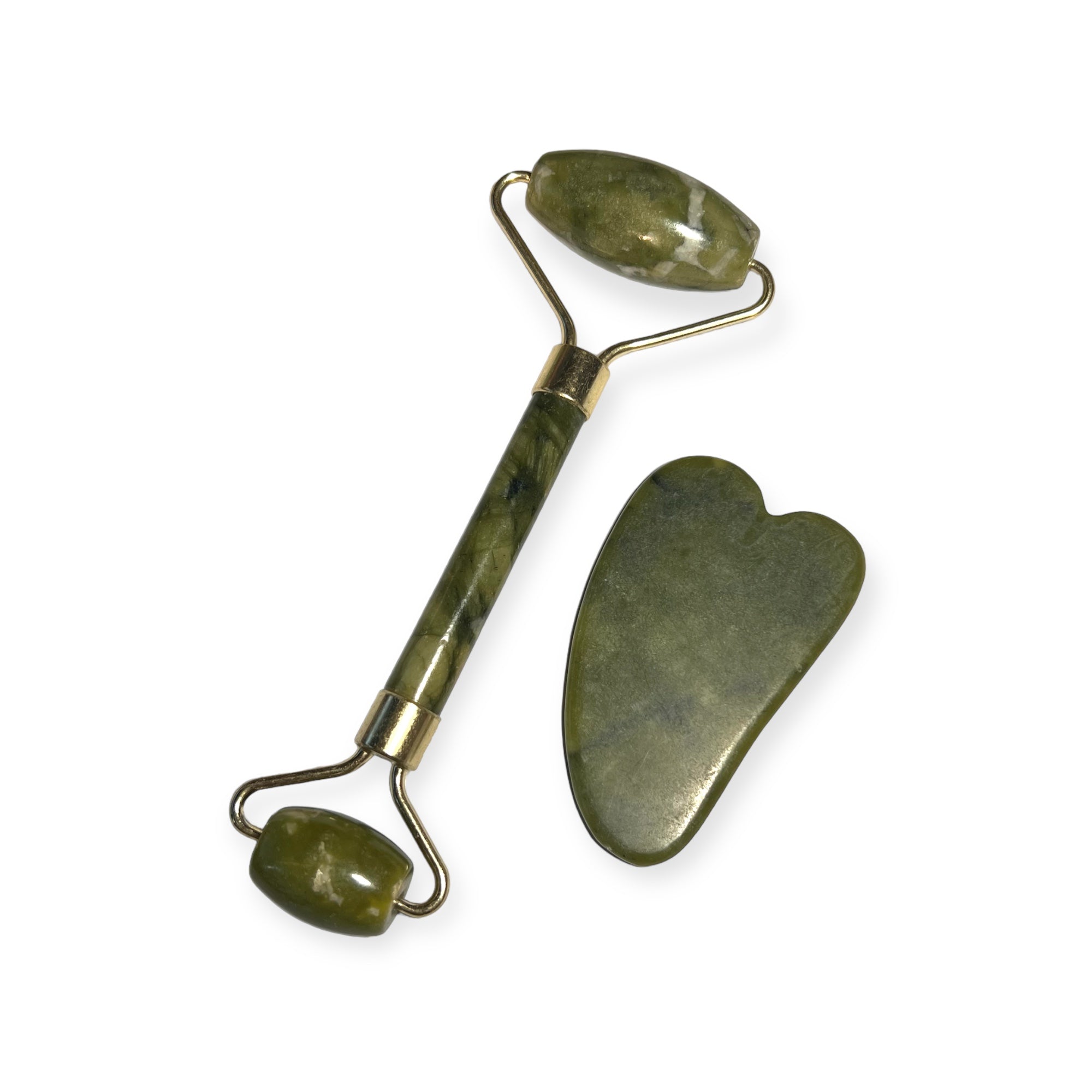 Kasvohierontasetti Jade rolleri + guasha