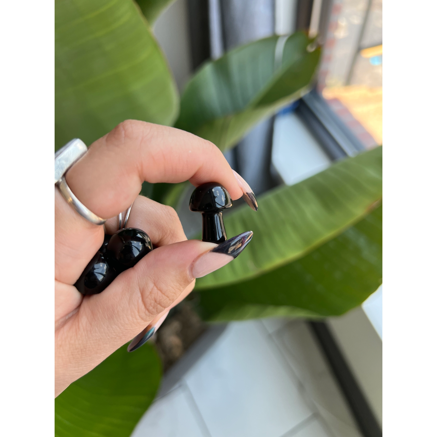 Kristallitatti Musta Obsidiaani 20mm