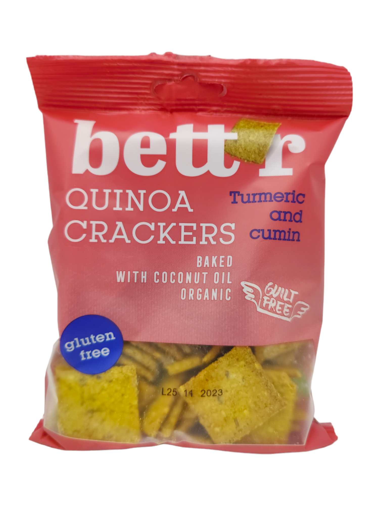 Kvinoakeksit kurkuma & juustokumina 100g