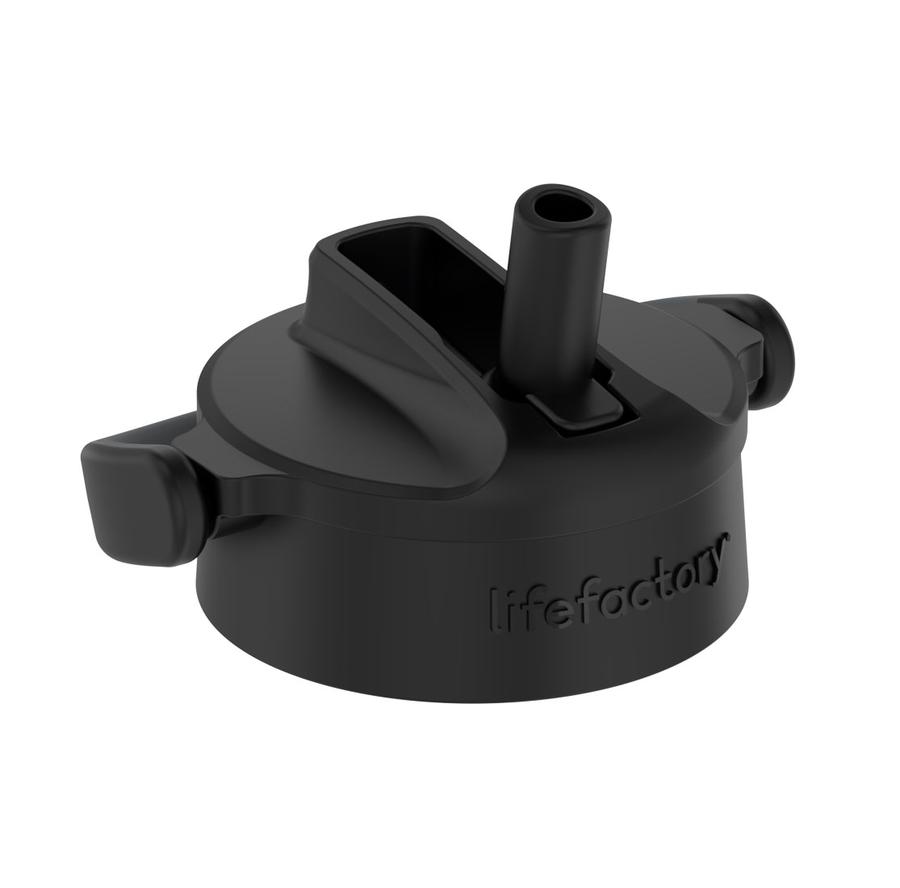 Lifefactory Pivot Straw Cap Onyx Black