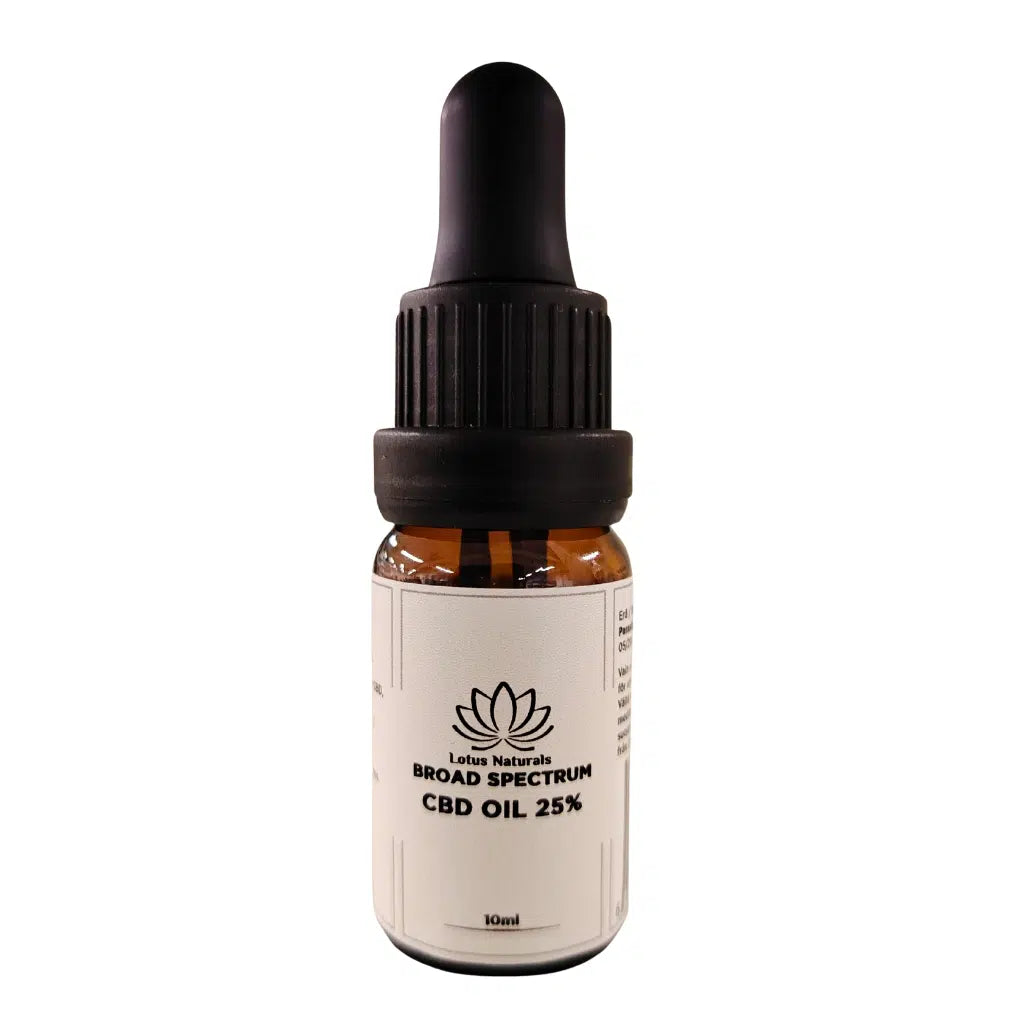 Lotus Naturals CBD Oil 25% Broad Spectrum - puhdas ihoöljy 10ml