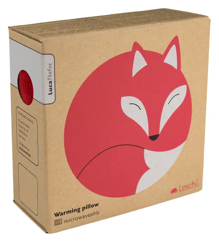Luca The Fox lämpötyyny punainen