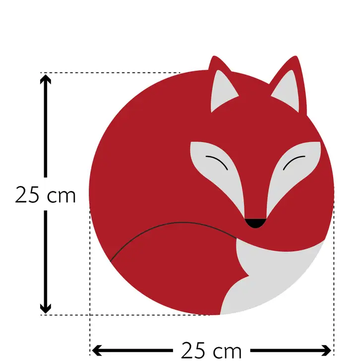 Luca The Fox lämpötyyny punainen