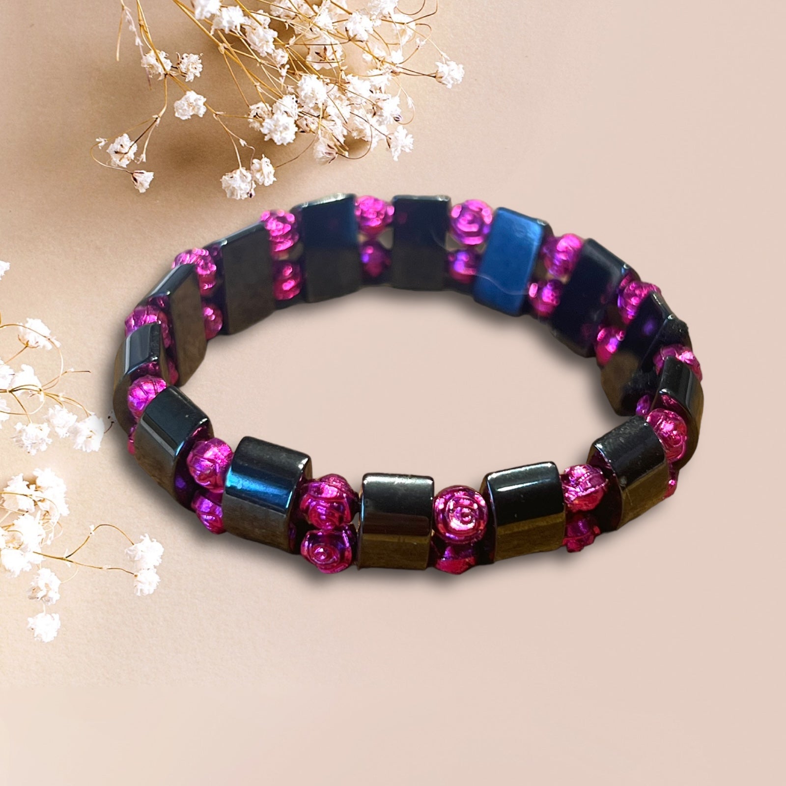 Magneettirannekoru 800G Pinkki