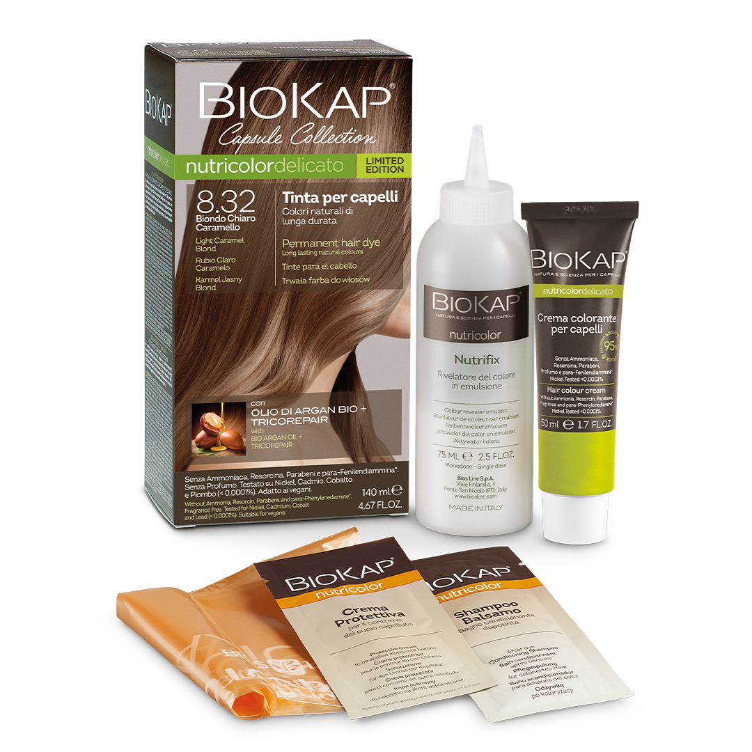 Biokap 8.32 Light Caramel Blond hiusväri 140ml