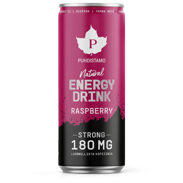 Natural Energy Drink Raspberry 330ml