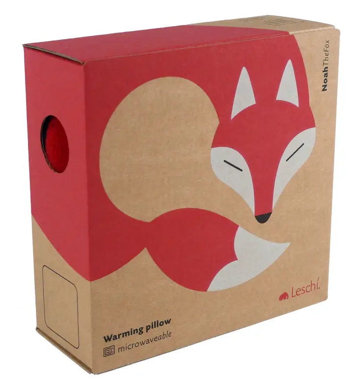 Noah The Fox lämpötyyny, punainen