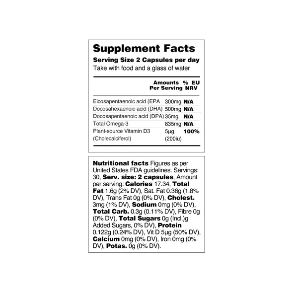 Vegetology Omega3 EPA & DHA 60kps.