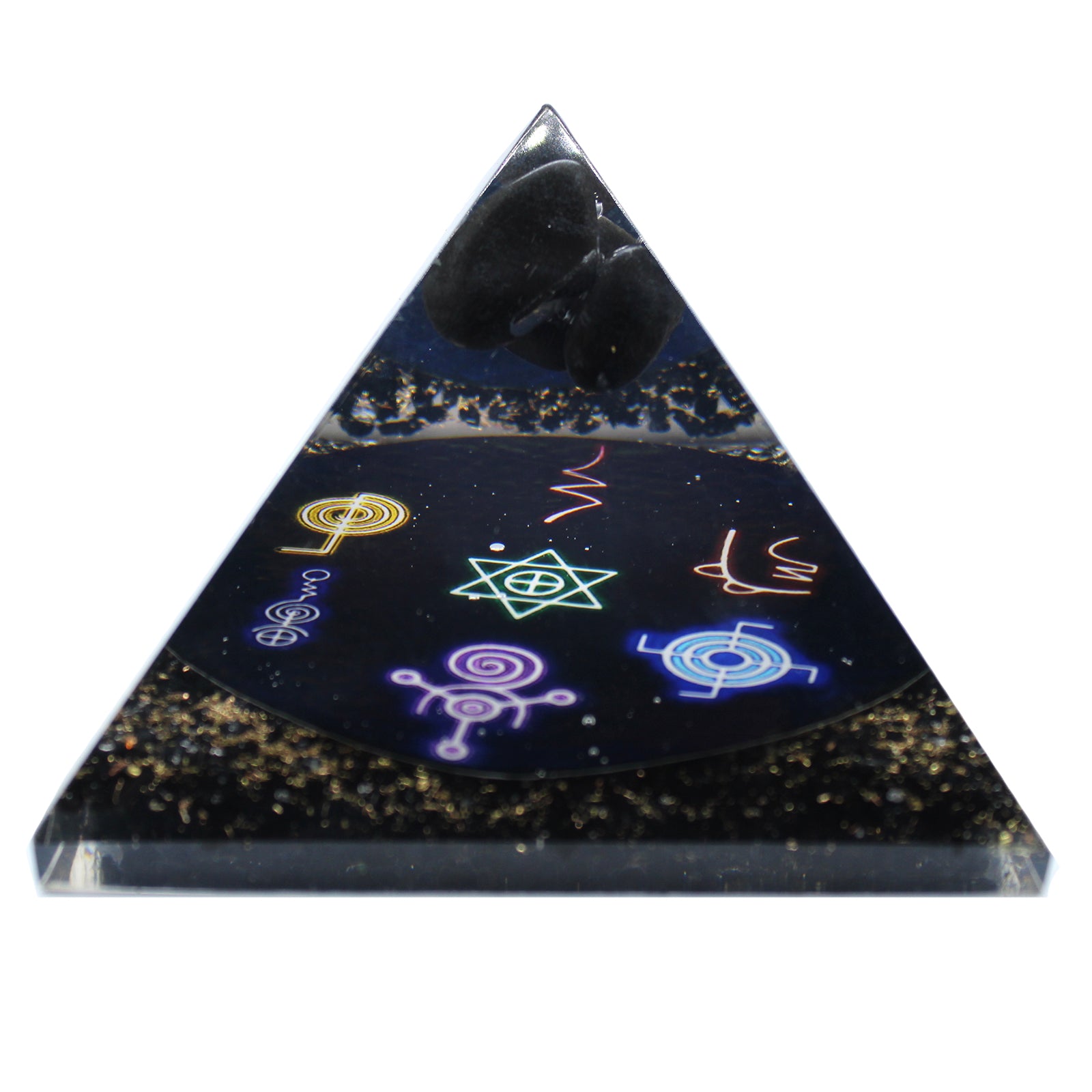 Orgoniitti Pyramidi Midnight Reiki 90mm