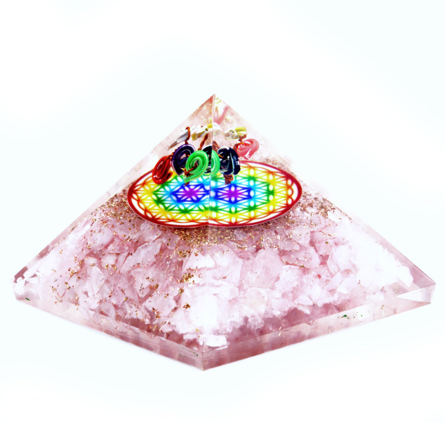 Orgoniittipyramidi Ruusukvartsi