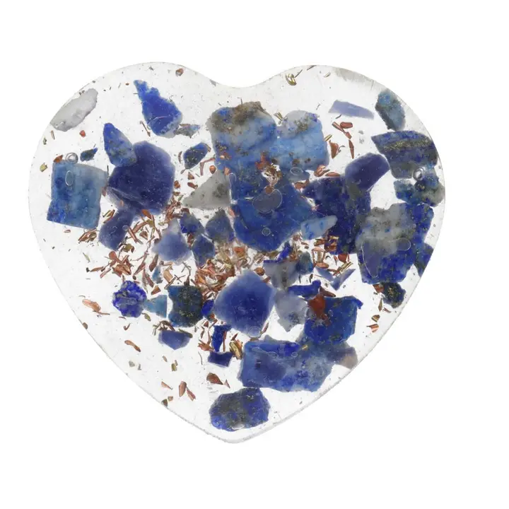Orgoniittisydän Lapis Lazuli 3x3cm