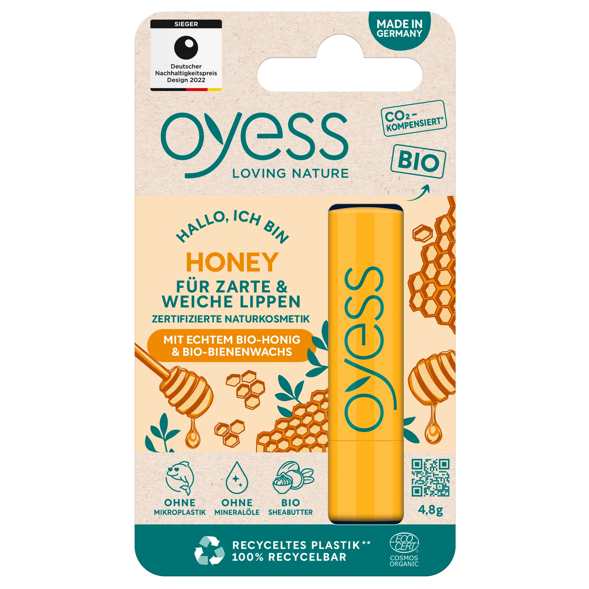 Oyess Huulivoide Hunaja