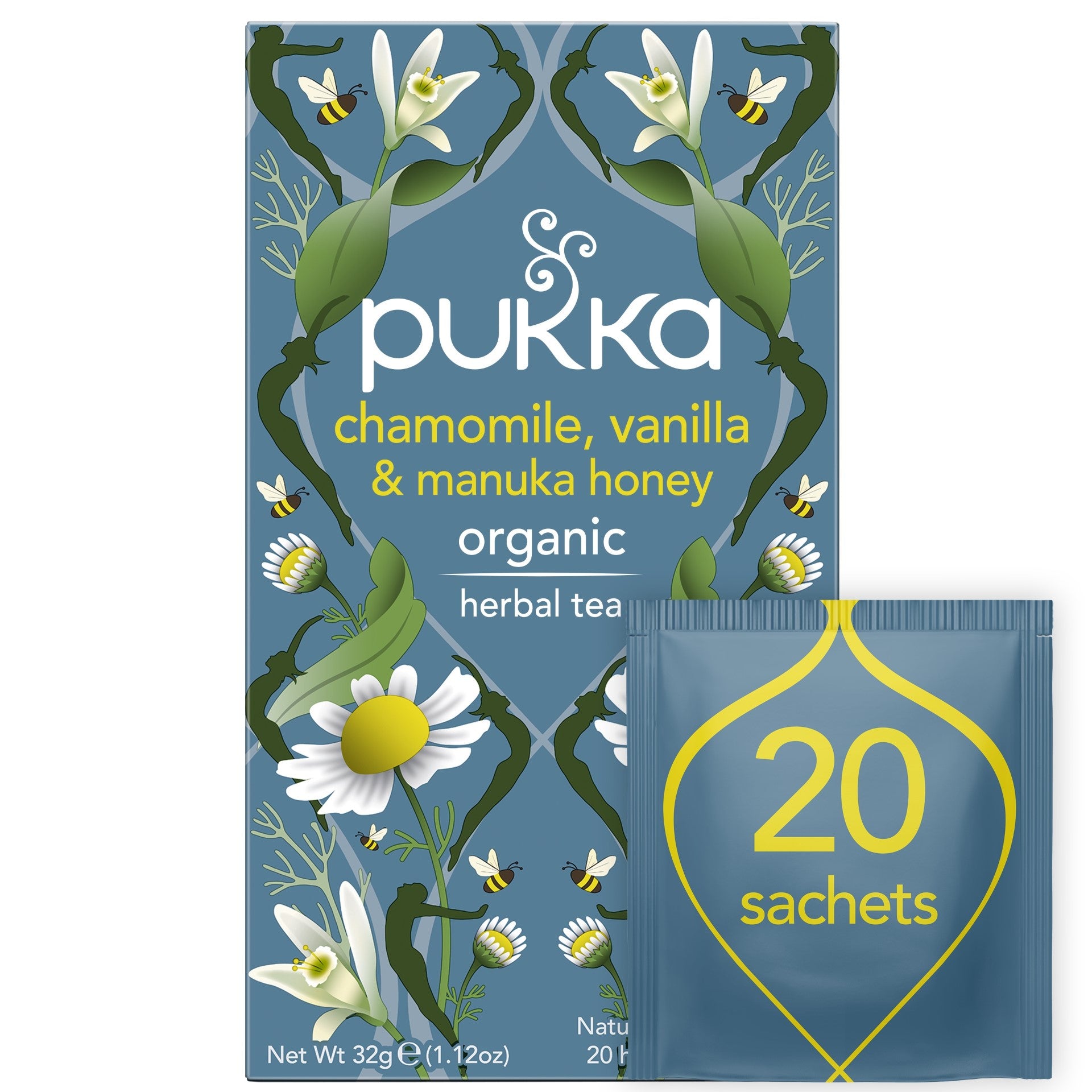 Pukka Chamomile, Vanilla & Manuka 20pss.