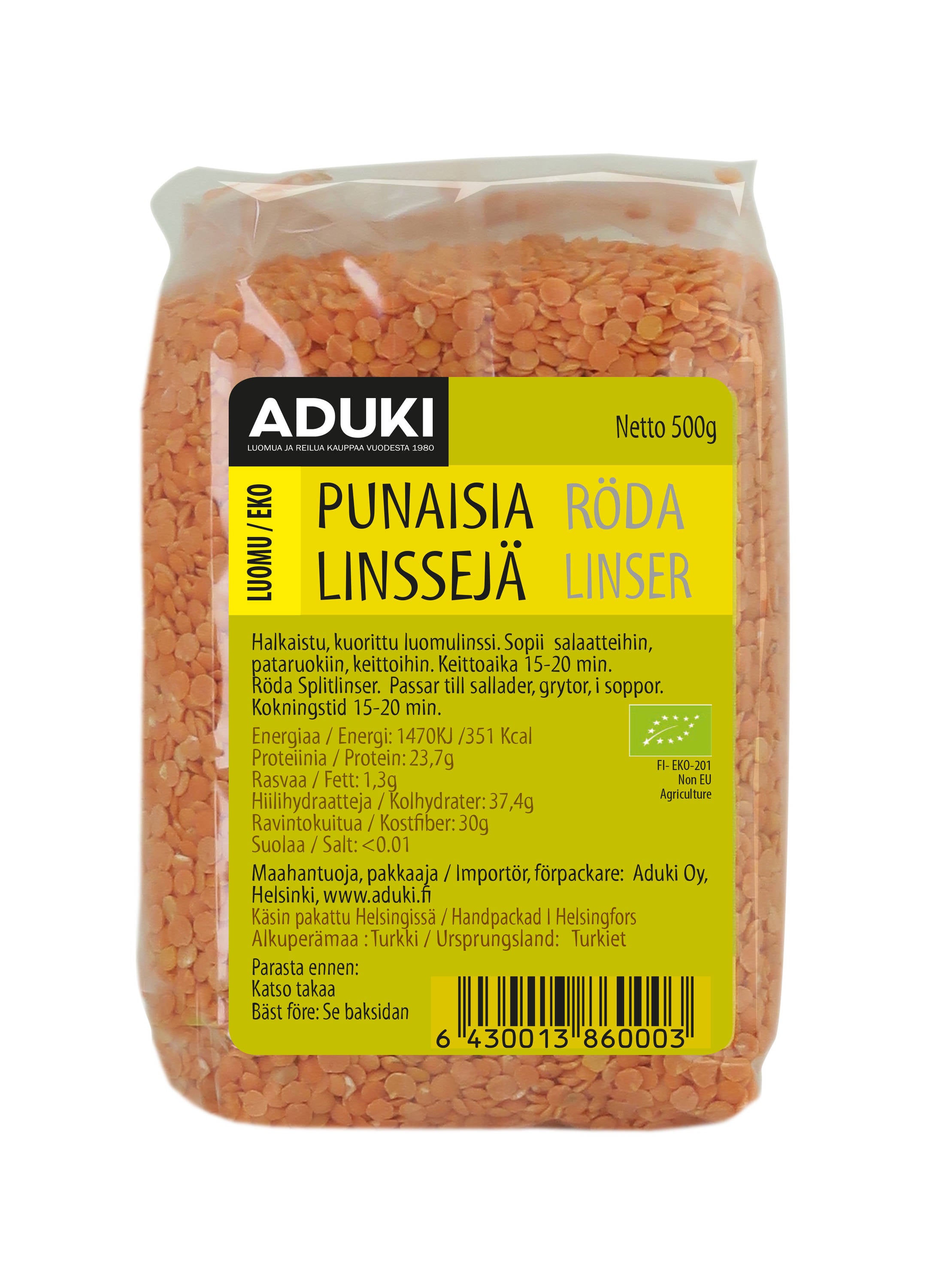 Punainen linssi 500g (L)