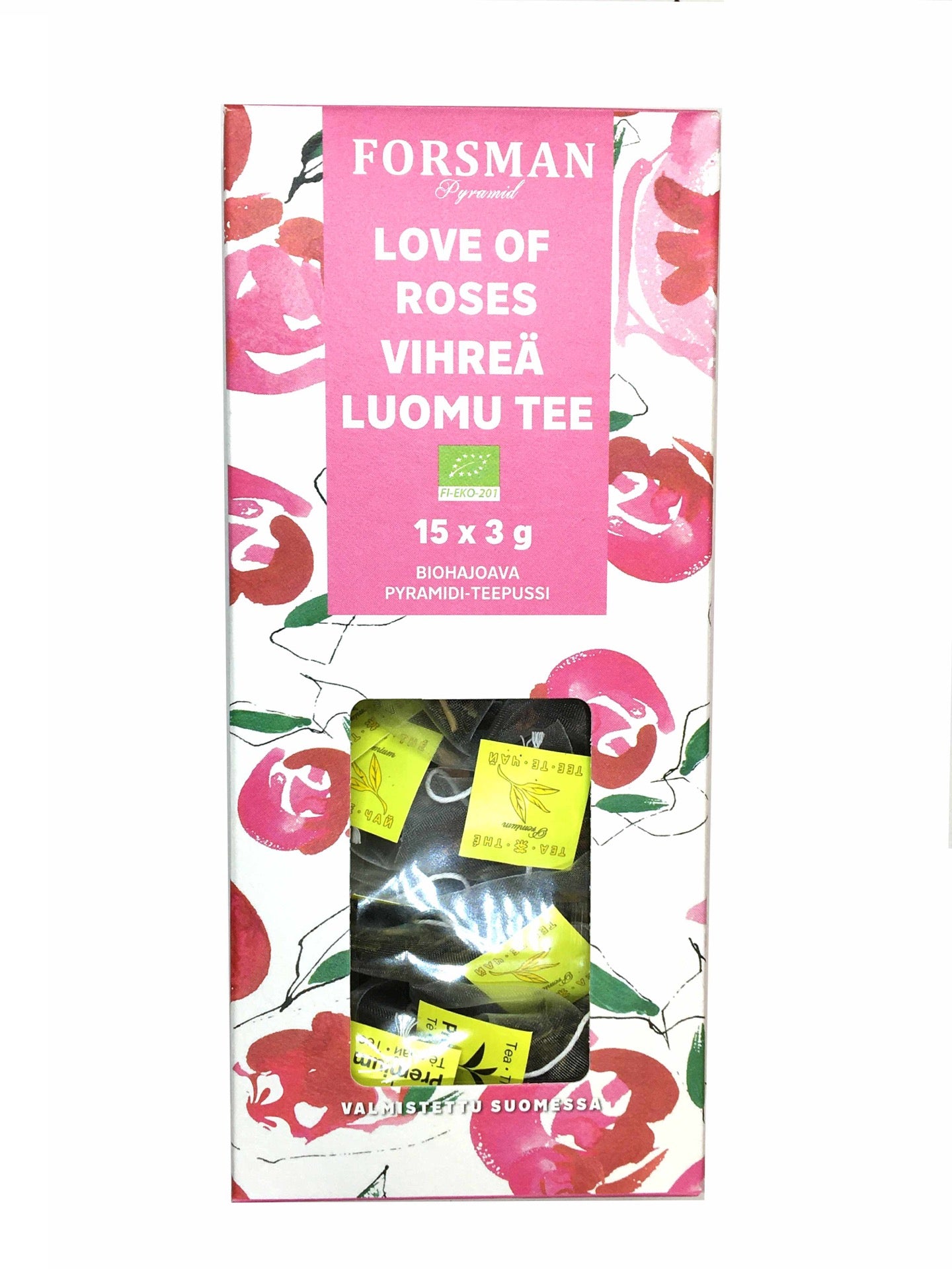 Pyramidi-tee Love of Roses 15pss