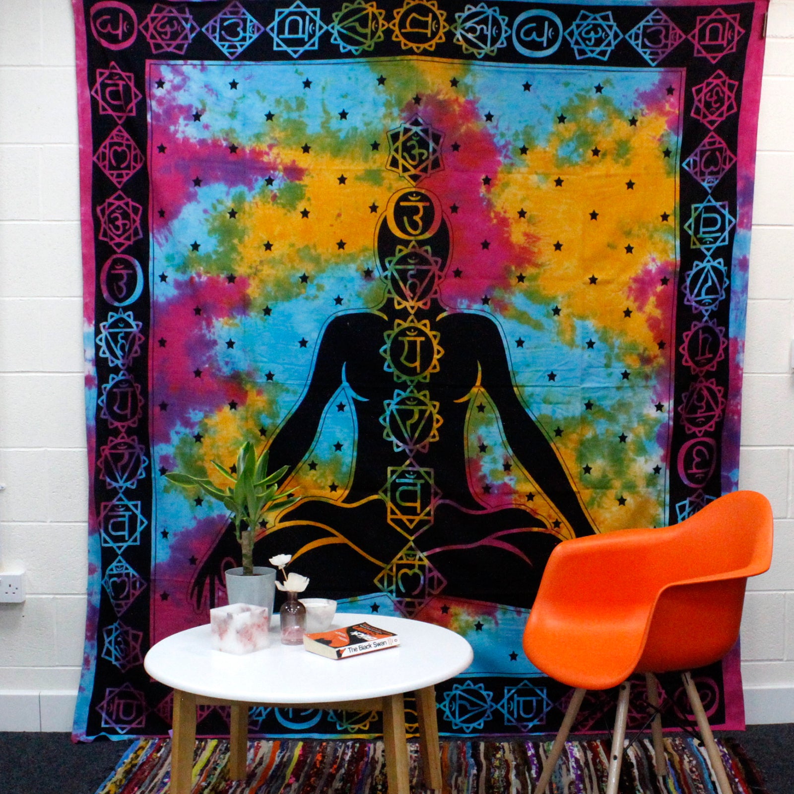 Sänkypeitto / seinäkangas Chakra Buddha