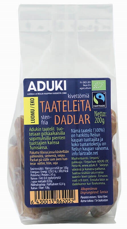 Taateli, kivetön (L) 200g