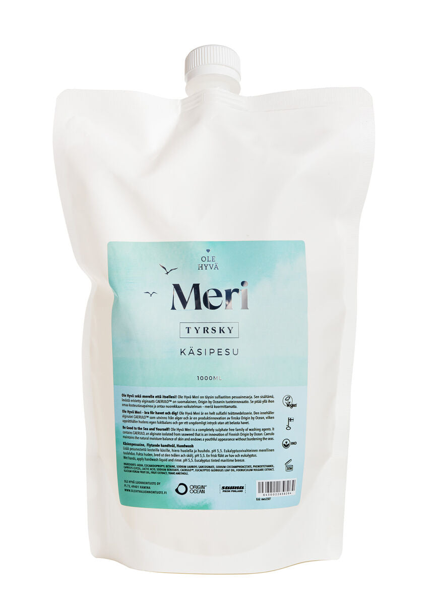 Meri Tyrsky Käsipesuaine 1000ml, täyttö