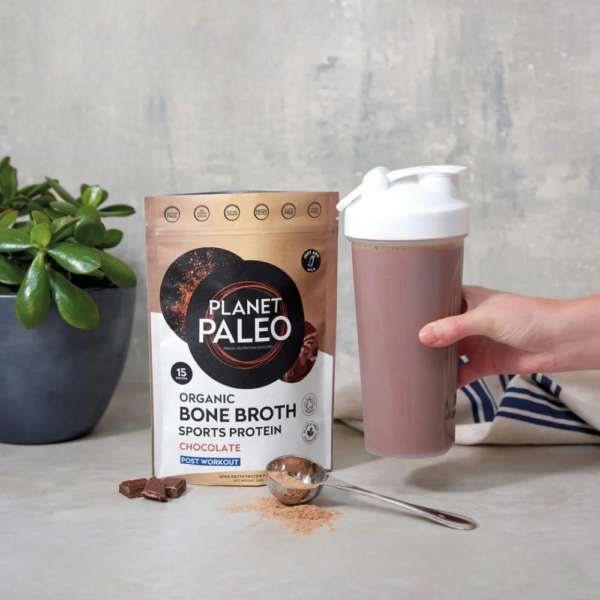 Planet Paleo Bone Broth Sports Protein Chocolate (L) 240g