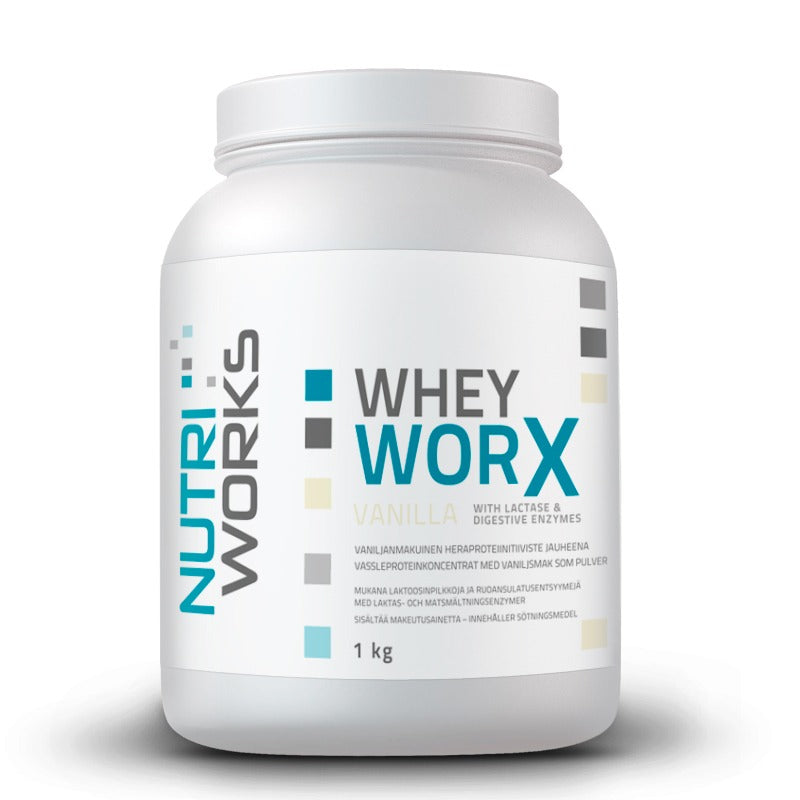Whey Worx with enzymes Vanilla 1kg