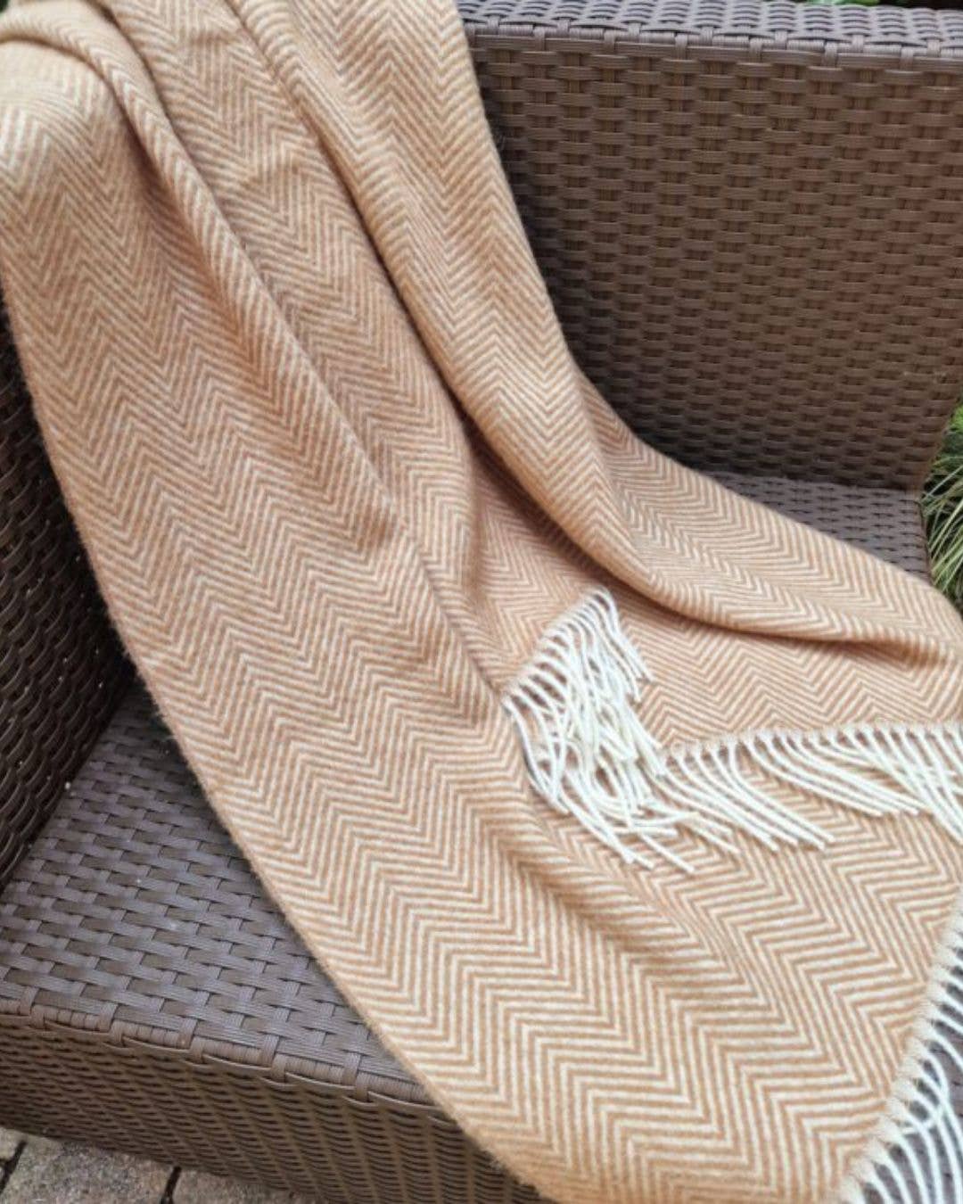 Ullfilt 140 x 200 cm – Beige
