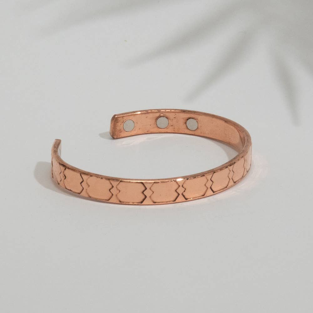 Kopparmagnetarmband - 6 magneter
