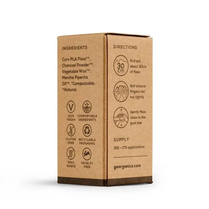 Georganics Aktiivihiili hammaslanka 50m.
