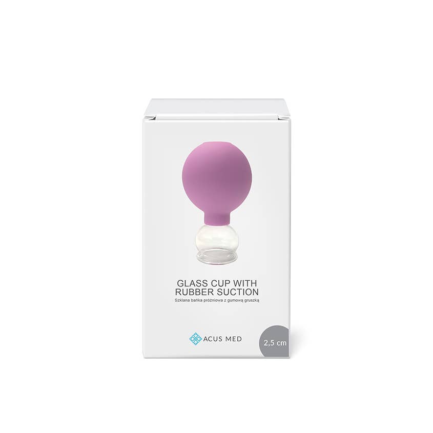 Lasinen alipainekuppi – 2,5 cm