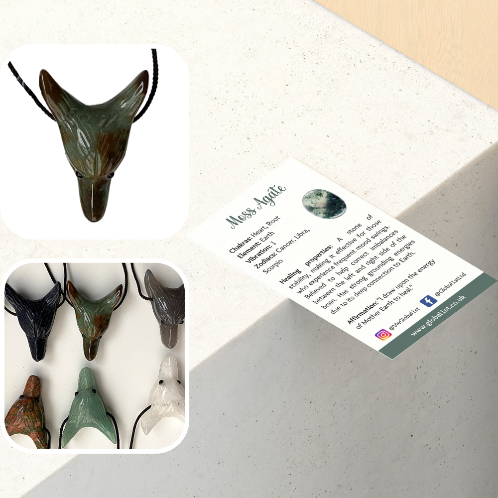 Wolf Head Pendant - Susi -riipus