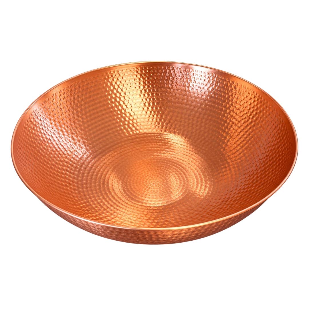 Käsin vasaroitu kuparikulho 41 cm- 1.1 kg
