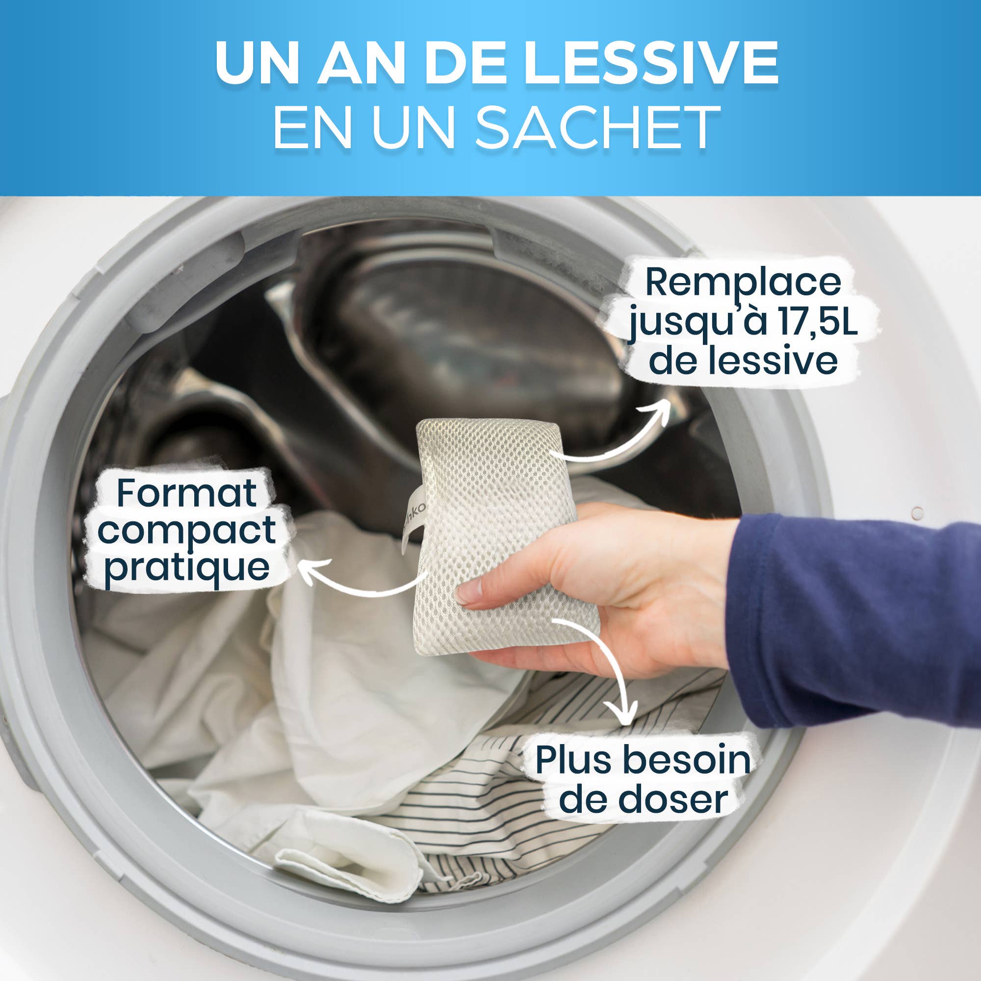 Magnesium-pesupussi pyykille