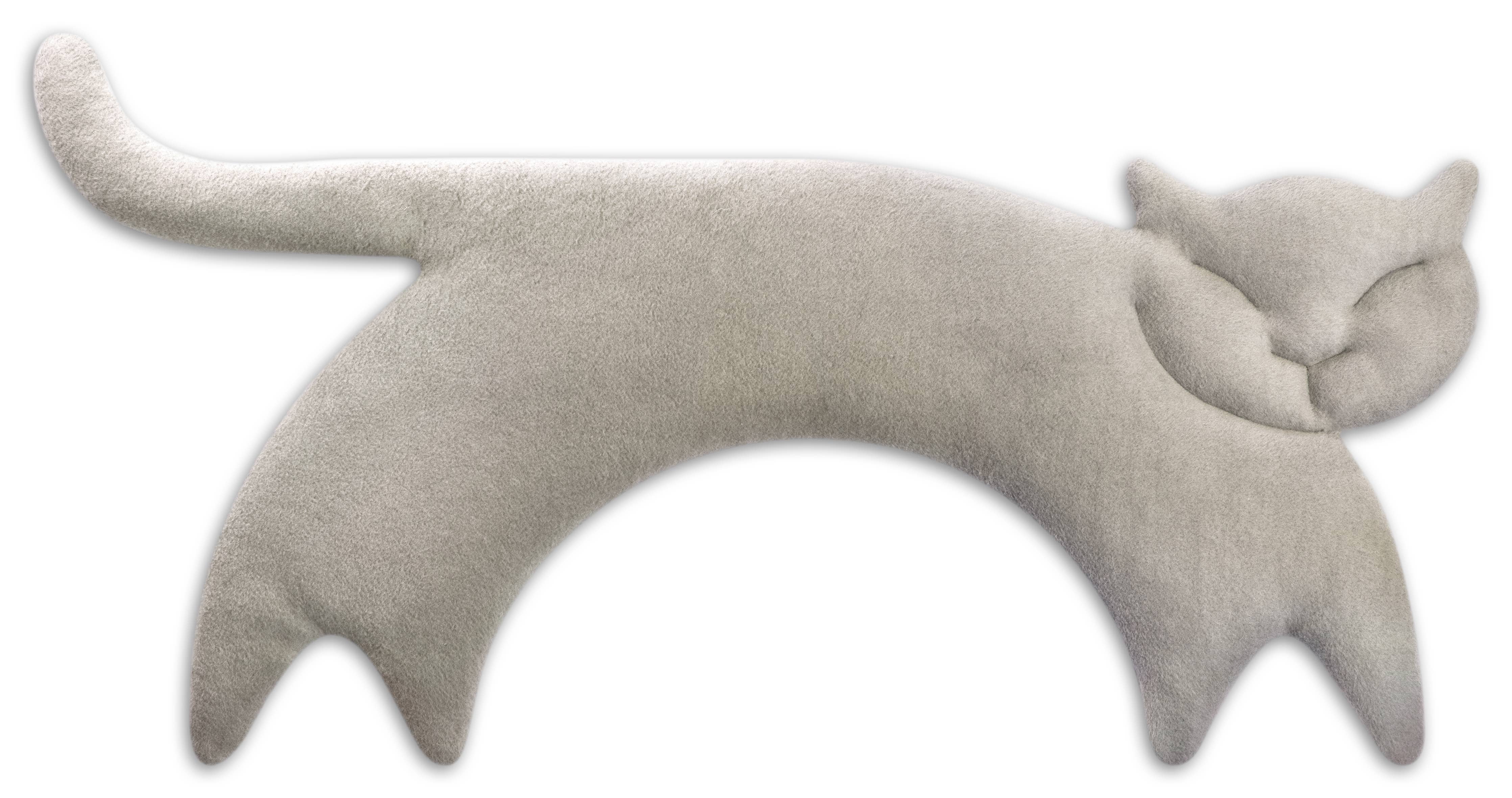 Leschi kissa – vehnätyyny 23 × 47 cm - luomupuuvilla